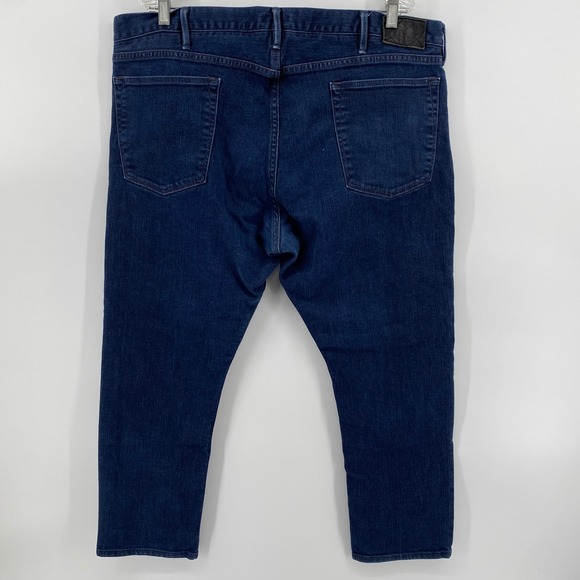 Polo Ralph Lauren Mens Prospect Straight Jeans 42x27 Dark Wash Denim Pants - Picture 3 of 8